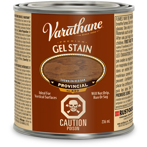Rust-Oleum Y60500 Varathane&reg; Premium Gel Stain, 236 ml, Provincial