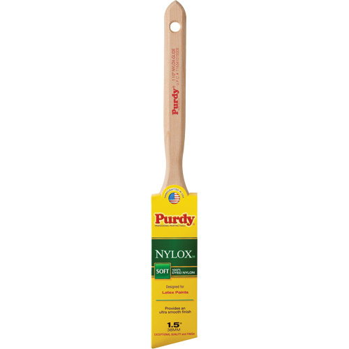 Purdy 144152215 Pinceau Nylox Glide, Nylon, Manche Bois, Largeur de 1-1/2"