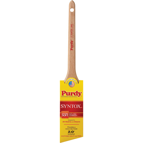 Purdy 144403620 Pinceau &agrave; angle Syntox, Synth&eacute;tique, Manche Bois, Largeur de 2"