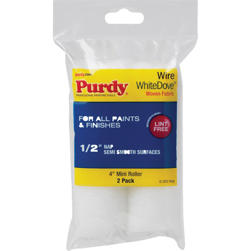 Purdy 140606044 Mini rouleau en fil m&eacute;tallique Dove, Nap 12,7 mm (1/2"), 101 mm (4") l