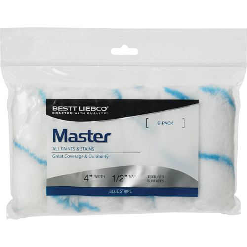 Bestt Liebco 559444600 Mini couvre-rouleau &agrave; bande bleue Master, Nap 13 mm (1/2"), 101,6 mm (4") l