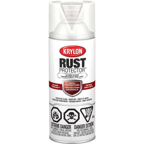 Krylon Industrial 469019008 Rust Protector&reg; Enamel Paint, Clear, Semi-Gloss, 12 oz., Aerosol Can