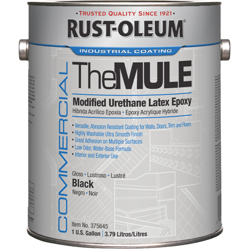 Rust-Oleum 375645 Modified Urethane Latex Epoxy, Black, Gallon