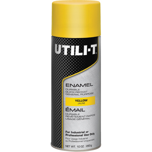 Rust-Oleum 387392 UTILI-T General Purpose Enamel Spray Paint, Yellow, Gloss, 10 oz./283 g, Aerosol Can