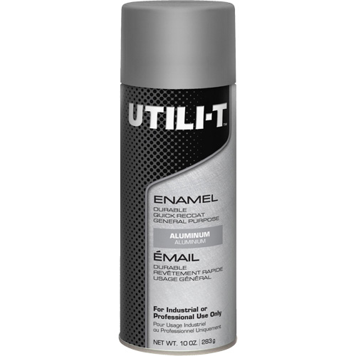 Rust-Oleum 387396 UTILI-T General Purpose Enamel Spray Paint, Aluminum, Gloss, 10 oz./283 g, Aerosol Can