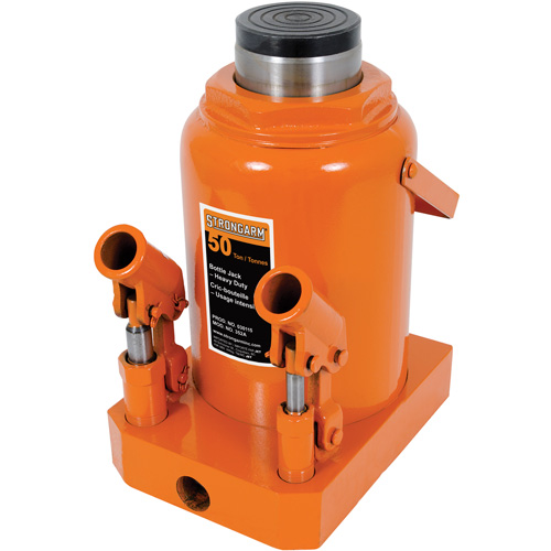 Strongarm 030115 352A Bottle Jack, 50 tons, Manual Hydraulic, 19-3/4" Raised Height