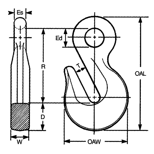 Campbell 5624815 Alloy Steel Hooks