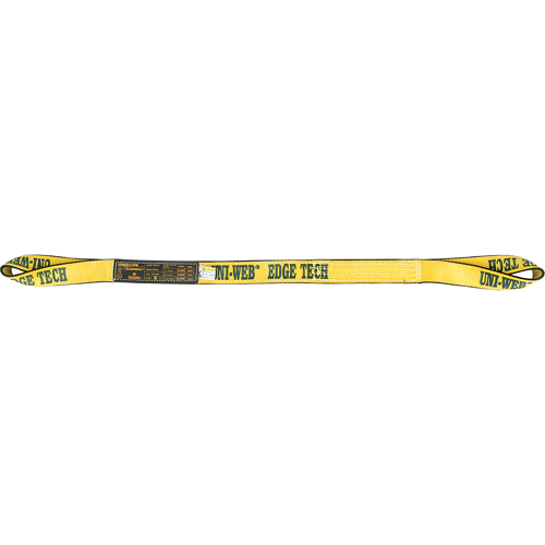 Unirope EE2-902-P-4X12 Polyester Sling, Double Ply, Twisted Eye, Type 4, 2" W x 12' L, 6200 lbs. Vertical Cap.