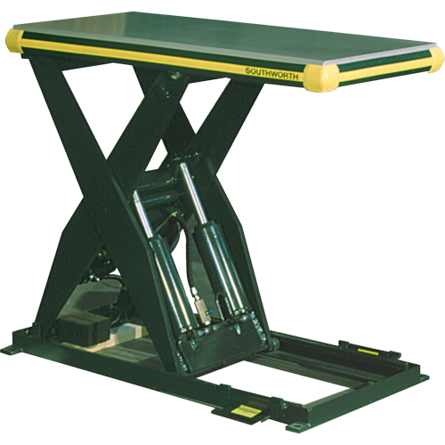 Southworth LC0436LSACXS1A Hydraulic Backsaver Scissor Lift Table, Steel, 24" W x 48" L, 4000 lbs. Capacity