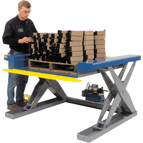 Southworth 4429425 Hydraulic Floor-Height Scissor Lift Tables, Steel, 2000 lbs. Capacity