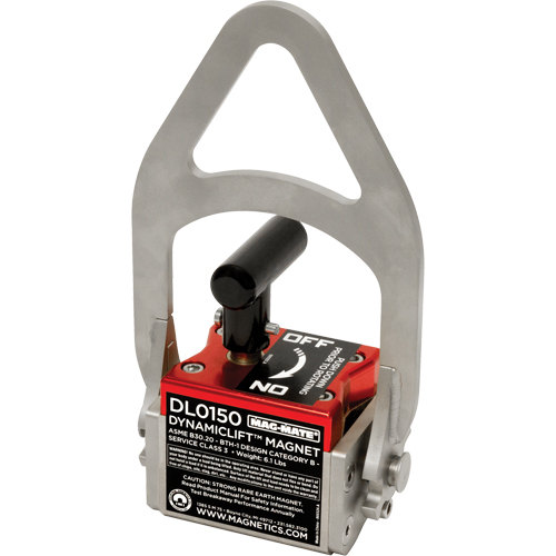Mag-Mate DL0150 Dynamic Lift Magnets, 150 Holding Cap., 5" L x 2" W x 9" H