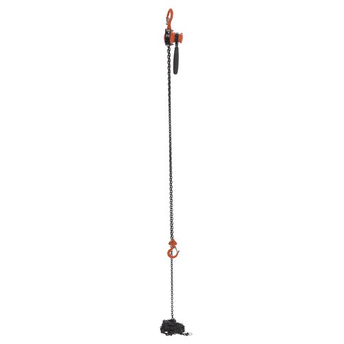 Vestil ELH-05-15 Mini Lever Hoist, 15' Lift, 500 lbs. (0.25 tons) Capacity, Steel Chain