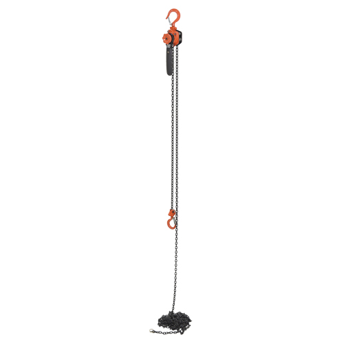 Vestil ELH-05-20 Mini Lever Hoist, 20' Lift, 500 lbs. (0.25 tons) Capacity, Steel Chain