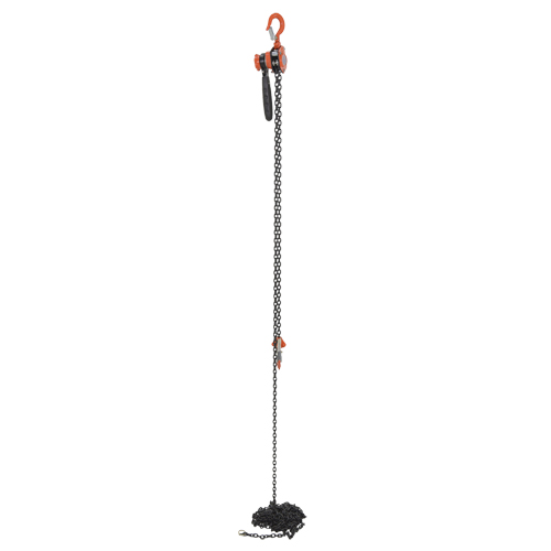 Vestil ELH-05-20 Mini Lever Hoist, 20' Lift, 500 lbs. (0.25 tons) Capacity, Steel Chain