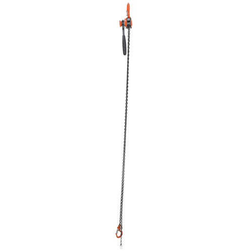 Vestil ELH-10-10 Mini Lever Hoist, 10' Lift, 1000 lbs. (0.5 tons) Capacity, Steel Chain