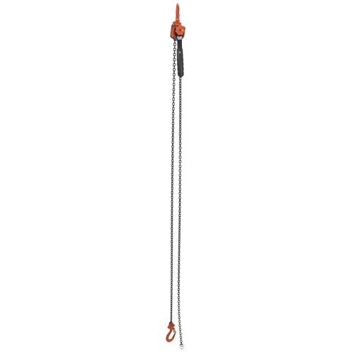 Vestil ELH-10-10 Mini Lever Hoist, 10' Lift, 1000 lbs. (0.5 tons) Capacity, Steel Chain