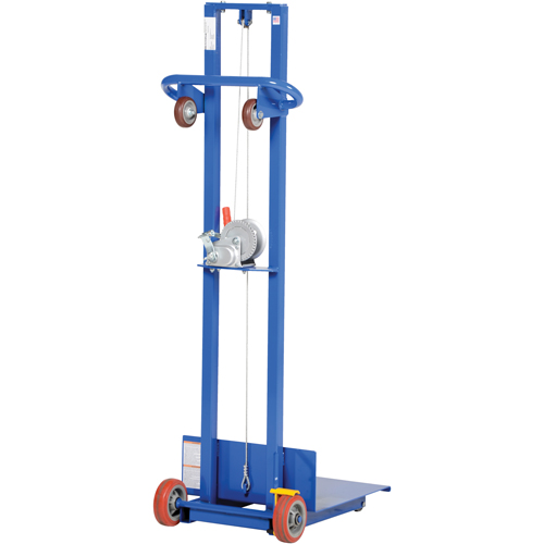 Vestil LLW-202058-FW Platform Lift Stacker, Hand Winch Operated, 400 lbs. Capacity, 58" Max Lift