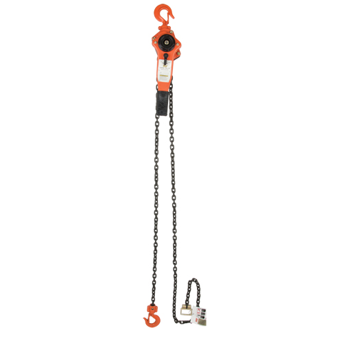 Vanguard Steel 3855 1515 Lever Chain Hoist, 15' Lift, 3000 lbs. (1.5 tons) Capacity, Alloy Steel Chain
