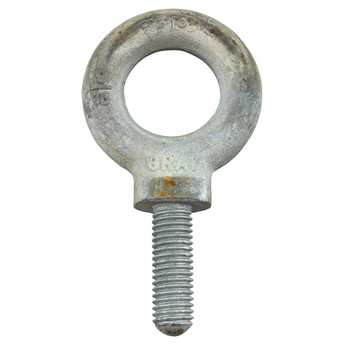 Gray Tools 88718 Eye Bolt, 2.3125" Dia., 1-5/8" L, Galvanized, 3200 lbs. (1.6 tons) Capacity