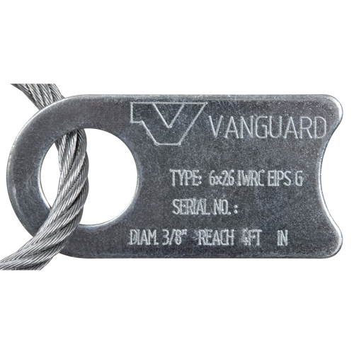 VANGUARD STEEL Wire Rope Lifting Sling Eye & Eye Galvanized LV027