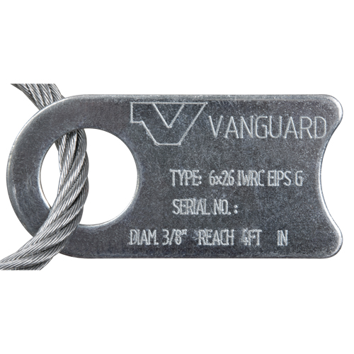 Vanguard Steel 3203 1604 Wire Rope Lifting Sling - Eye & Eye Galvanized