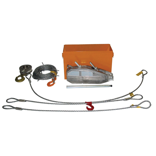 Tractel RESCUETU32K Tirfor&reg; Wire Rope Hoist TU32 Rescue Kit, 5/8" Wire Diameter, 8000  lbs. (4 tons) Capacity