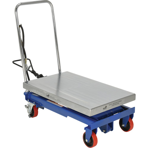 Vestil AIR-1000 Pneumatic Hydraulic Scissor Lift Table, Steel, 32-1/2" L x 19-3/4" W, 1000 lbs. Cap.