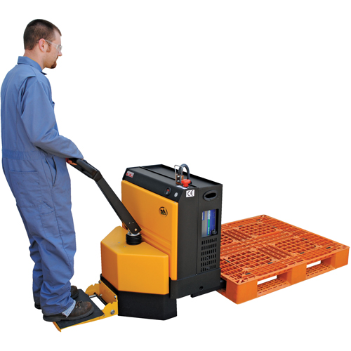 Vestil EPT-2748-45-RP Fully Powered Electric Pallet Truck With  Stand-On Platform, 4500 lbs. Cap., 48" L x 30.25" W