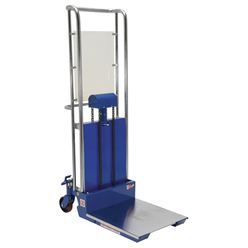 Vestil HYD-10 Hefti-Lift Load Stacker, Foot Pump Operated, 880 lbs. Capacity, 59" Max Lift