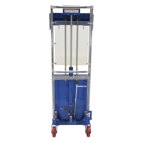 Vestil HYD-10 Hefti-Lift Load Stacker, Foot Pump Operated, 880 lbs. Capacity, 59" Max Lift