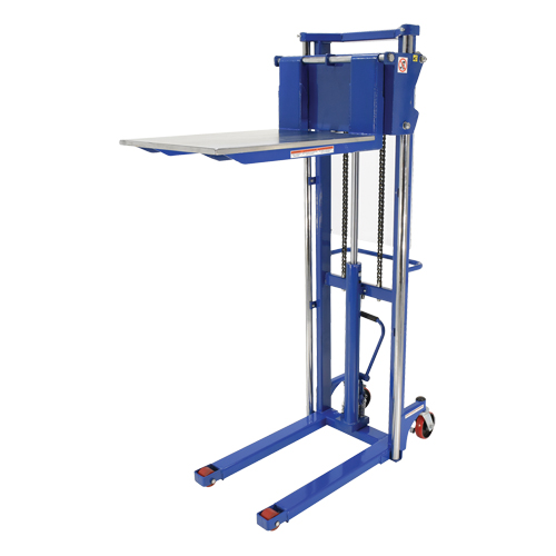 Vestil HYD-15 Gerbeur Hefti-Lift, M&eacute;canisme Pompe au pied, Capacit&eacute; de 1500 lb, Levage max de 63"