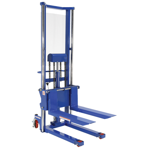 Vestil HYD-15 Gerbeur Hefti-Lift, M&eacute;canisme Pompe au pied, Capacit&eacute; de 1500 lb, Levage max de 63"