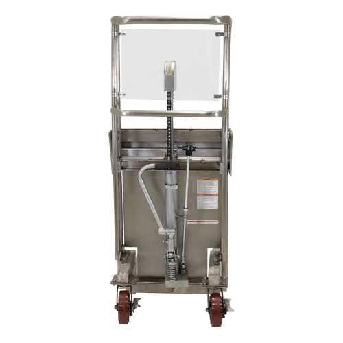 Vestil HYD-5-PSS Hefti-Lift Load Stacker, Foot Pump Operated, 450 lbs. Capacity, 45-5/8" Max Lift