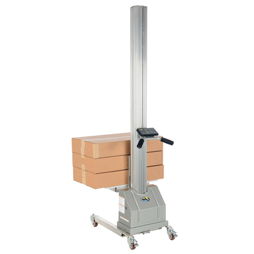 Vestil PEL-100A-D3 Gerbeur &agrave; levage rapide, M&eacute;canisme &eacute;lectrique, Capacit&eacute; de 125 lb, Levage max de 72"