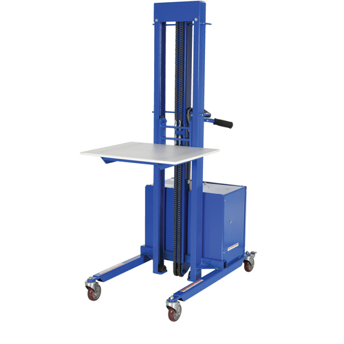 Vestil PEL-400S-57-D3 Gerbeur &agrave; levage rapide, M&eacute;canisme &eacute;lectrique, Capacit&eacute; de 400 lb, Levage max de 57"