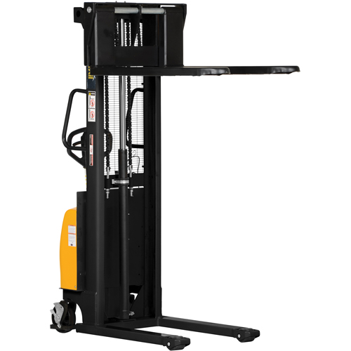 Vestil SE/HP-63 Gerbeur pour chariot &eacute;l&eacute;vateur, Fonctionnement &eacute;lectrique, Capacit&eacute; 2000 lb, Lev&eacute;e max 63"