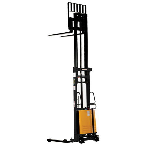 Vestil SL-137-AA Gerbeur pour chariot &eacute;l&eacute;vateur, Fonctionnement &eacute;lectrique, Capacit&eacute; 2000 lb, Lev&eacute;e max 137"