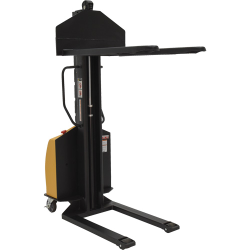 Vestil SLNM-63-FF Gerbeur motoris&eacute; avec m&acirc;t &eacute;troit, Fonctionnement &eacute;lectrique, Capacit&eacute; 1000 lb, Lev&eacute;e max 63"