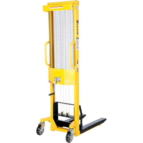 VESTIL Manual Hand Winch Stacker LV618 (VWS770FF) Shop Fork Lift