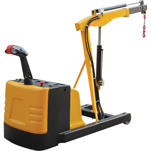 Vestil EPFC-CB-15 Electric Powered Floor Crane, 8.8' Lift, 1500 lbs. (0.75 tons), 44-1/4" Arm, 62-1/4" H