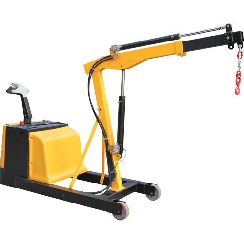 Vestil EPFC-CB-15 Electric Powered Floor Crane, 8.8' Lift, 1500 lbs. (0.75 tons), 44-1/4" Arm, 62-1/4" H