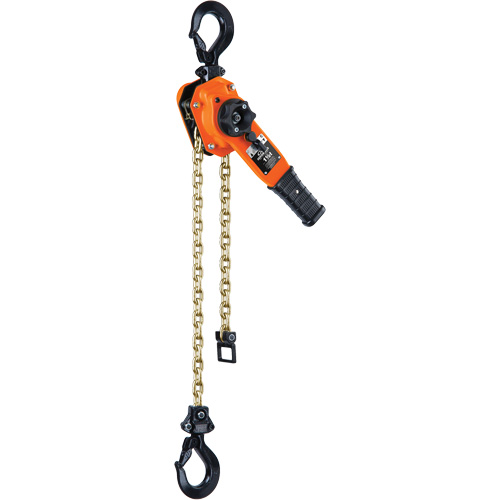 Columbus Mckinnon C5317A Series 653-A Ratchet Lever Hoist, 15' Lift, 3000 lbs. (1.5 tons) Capacity, Steel Chain