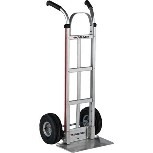Magliner HMK116G14V Knocked Down Hand Truck, Dual Handle, Aluminum, 48" Height, 500 lbs. Capacity
