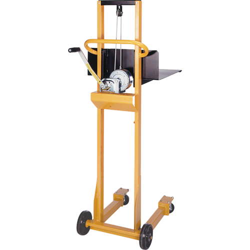 Lift-Rite E100LY00-000 Empileur &agrave; plateforme Easy-Lift, M&eacute;canisme Treuil manuel, Capacit&eacute; de 500 lb, Levage max de 52"