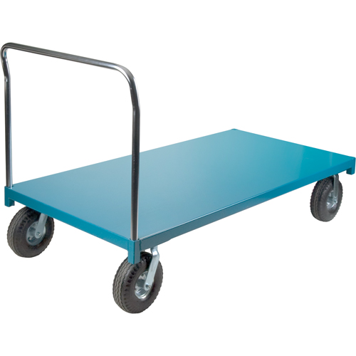 KLETON MB280 Chariot &agrave; plateforme robuste, 72" lo x 36" la x Capacit&eacute; 1200 lb, Roues en Pneumatique