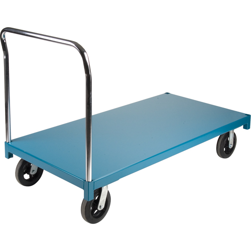 KLETON MB307 Heavy-Duty Platform Truck, 60" L x 30" W, 2000 lbs. Capacity, Rubber Casters