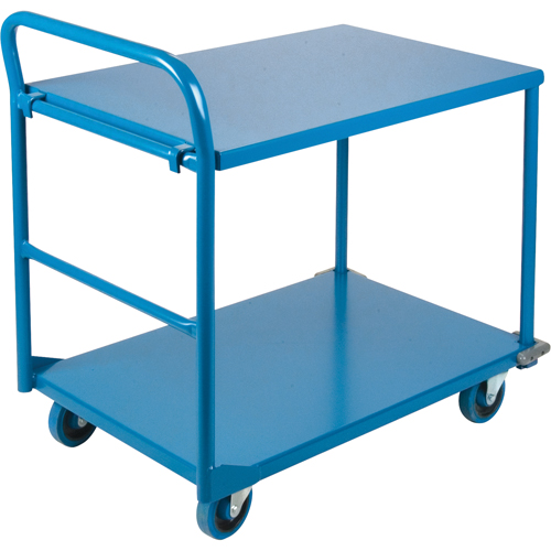 KLETON MB391 Chariots &agrave; tablettes/plateforme, Acier, 24" la x 36" p x 40" h, Capacit&eacute; de la plateforme 1300 lb