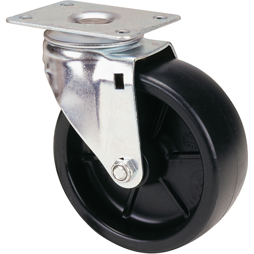 Algood S5353-A27D-PO Caster, Swivel, 5" (127 mm), Polyolefin, 900 lbs. (408 kg.)