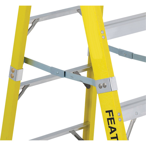 Featherlite 6410 Industrial Heavy-Duty Stepladders (6400 Series), 10', Fibreglass, 300 lbs. Capacity, Type 1A