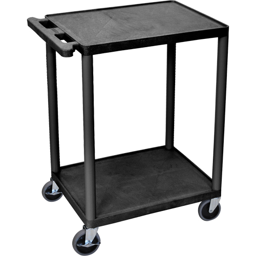 Luxor H. Wilson HE32-B Chariot utilitaire, 2 tiers, 18" x 33" x 24", Capacit&eacute; 400 lb